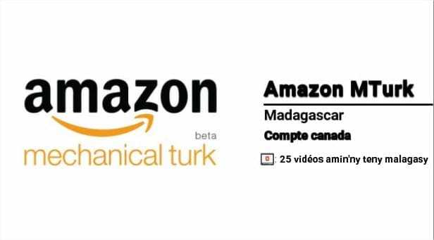 Télétravail Amazon MTurk – Compte Canada